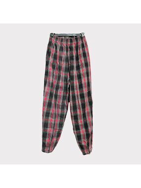 100 Vintage 80s Flannel Jogger Pants Pockets Womens Small Buffalo Plaid Auction